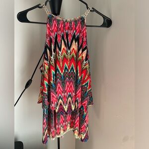 Coco Blanco Tribal Halter Tank